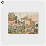 アートポストカード-Asakusa: Raincoat Market - 葛飾 北斎 Postcard.