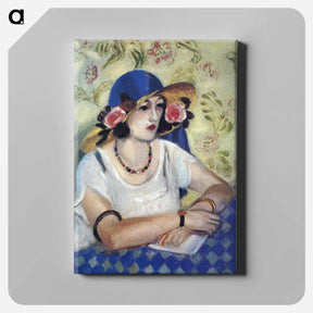 アートパネル-The Lady in the Blue Hat - アンリ マティス Canvas.