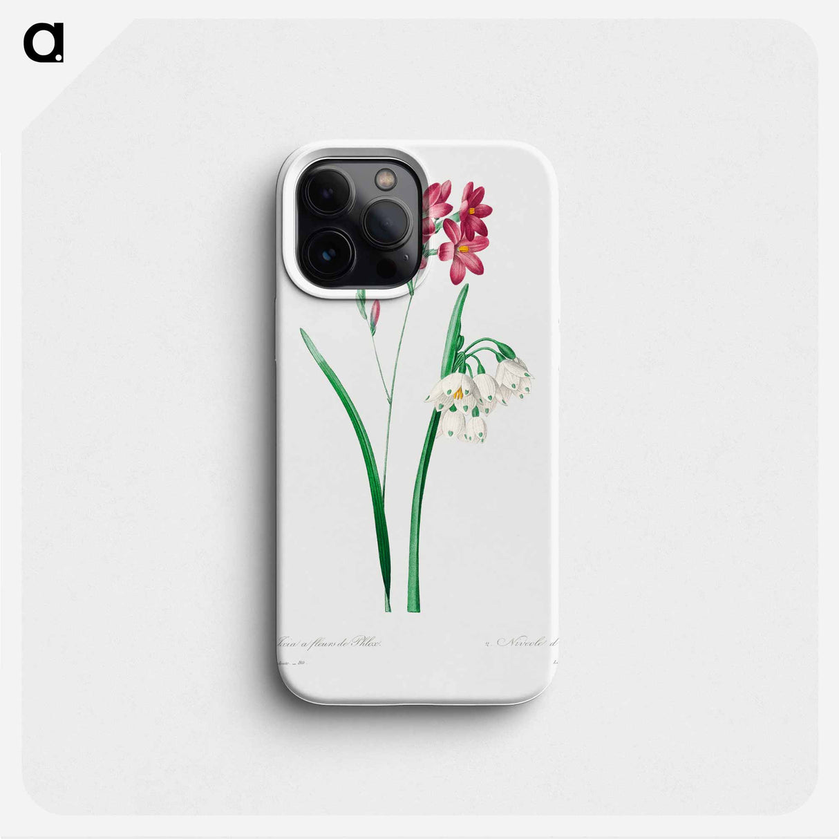 Pink ixia - Pierre Joseph Redouté Phone Case.