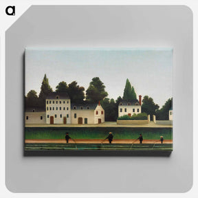 アートパネル-Landscape and Four Fisherman
 - バーンズ・コレクション Canvas.