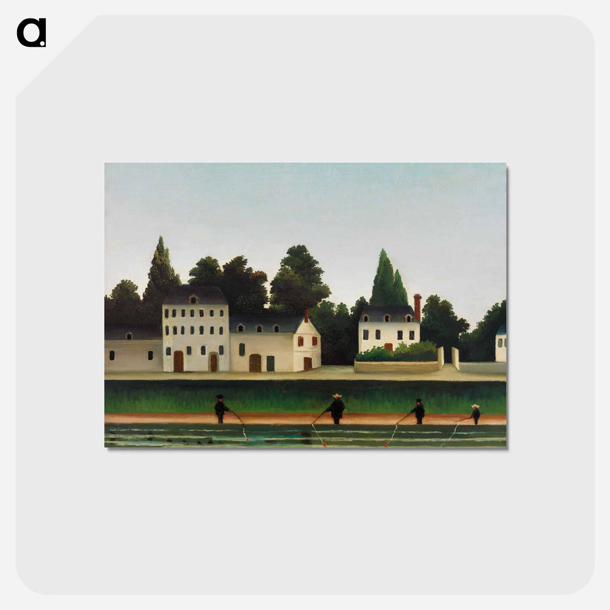 アートポストカード-Landscape and Four Fisherman
 - バーンズ・コレクション Postcard.