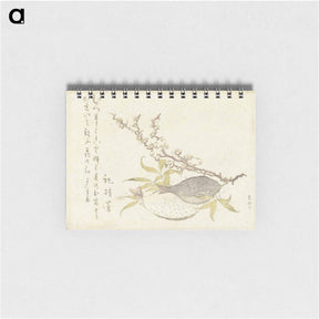 アートメモ帳-Hokusai's Plum Branch - 葛飾 北斎 Memo.