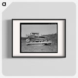 Caterpillar clearing land on cut-over western Washington farm - Dorothea Lange Poster.