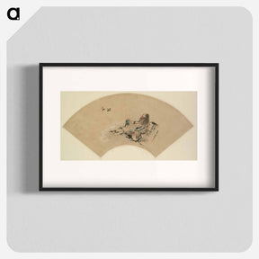 アートポスター-Hokusai's fan painting - 葛飾 北斎 Poster.