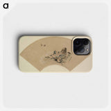 Hokusai's fan painting - Katsushika Hokusai Phone Case.