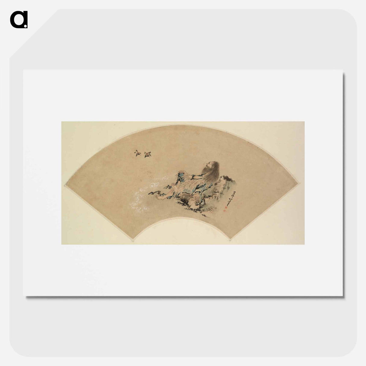 Hokusai's fan painting - Katsushika Hokusai Poster.