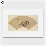 Hokusai's fan painting - Katsushika Hokusai Poster.