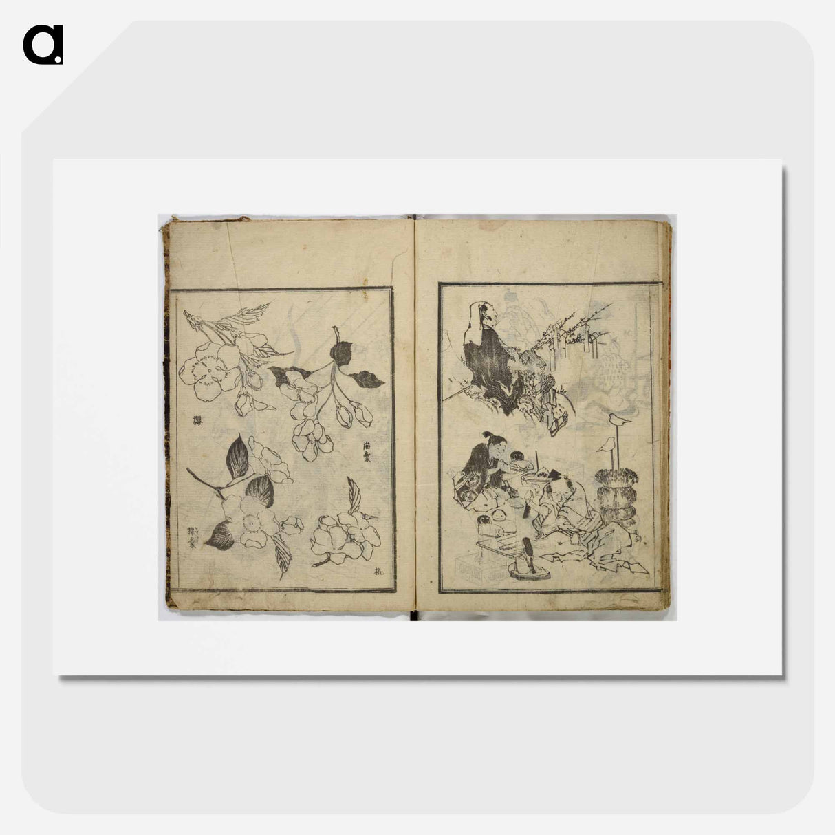 Random sketches by Hokusai - Katsushika Hokusai Poster.