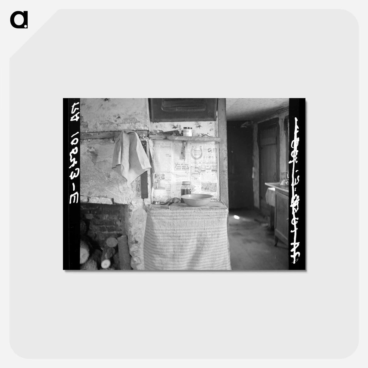 アートポストカード-Erasty Emrich's Home
 - ラッセル リー Postcard.