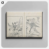 Examples of hokusai's drawing - 葛飾 北斎 Canvas.