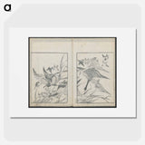 Examples of hokusai's drawings - Katsushika Hokusai Poster.