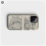 Examples of hokusai's drawing - 葛飾 北斎 Phone Case.