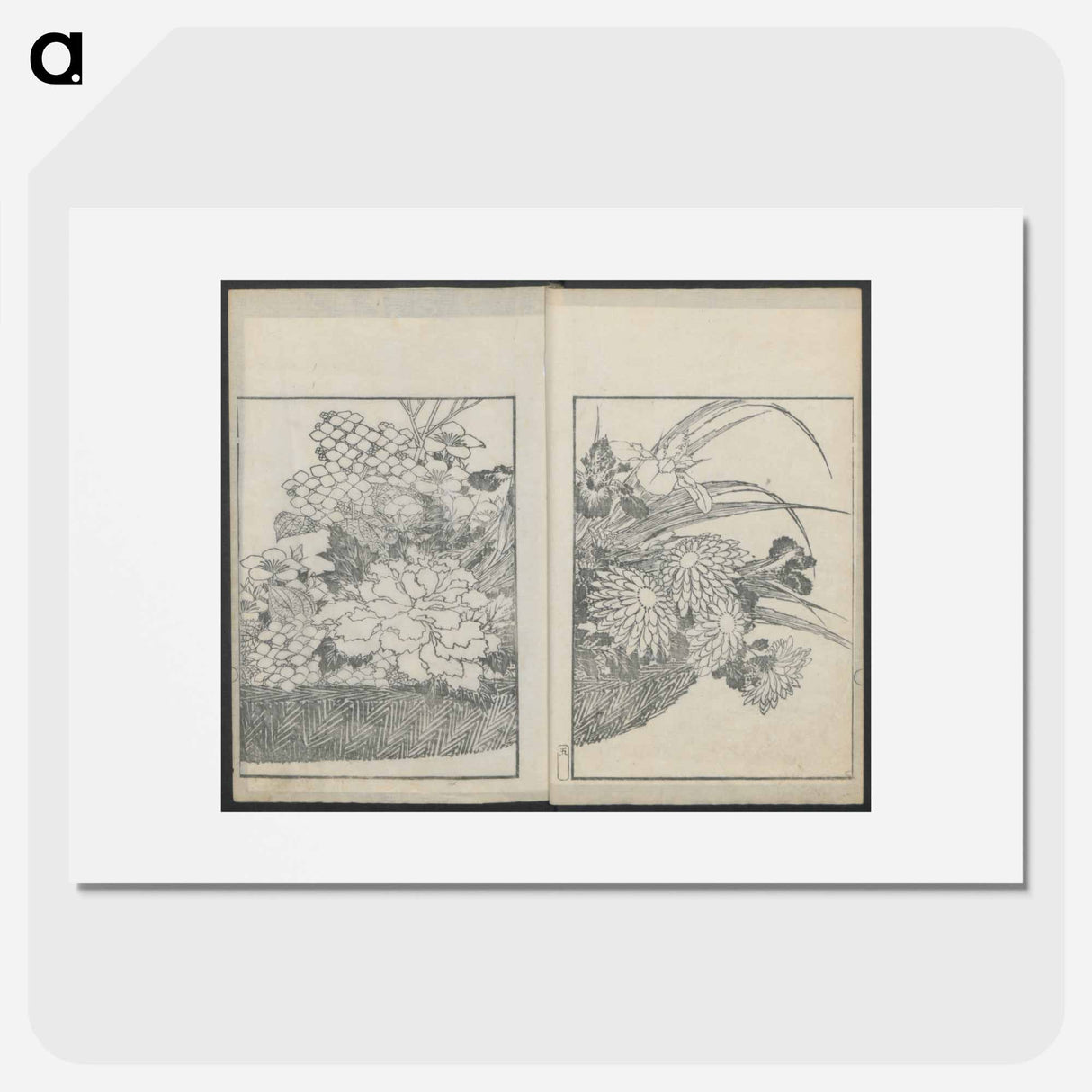 Examples of hokusai's drawing - 葛飾 北斎 Poster.