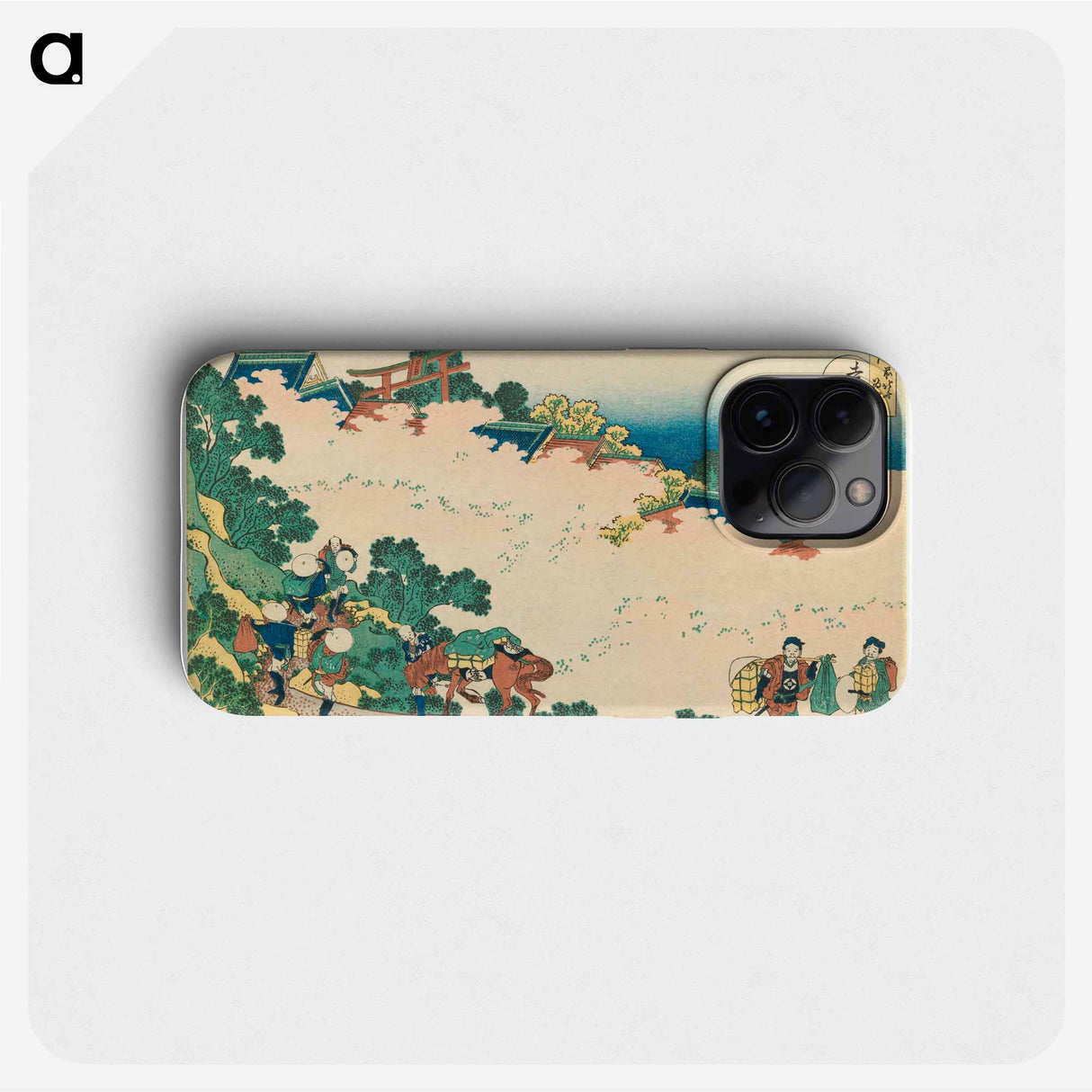 Cherry Blossoms at Yoshino - Katsushika Hokusai Phone Case.