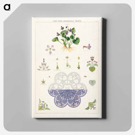 アートパネル-Violet Plant Forms
 - ボストン公共図書館 Canvas.