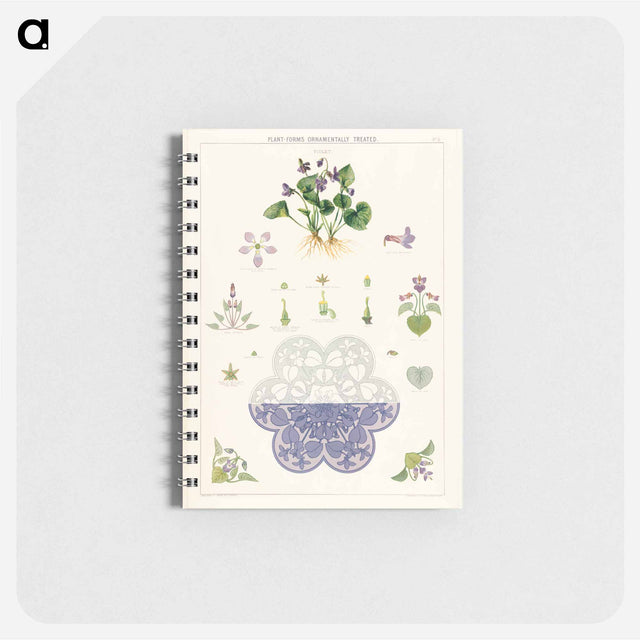 アートメモ帳-Violet Plant Forms
 - ボストン公共図書館 Memo.