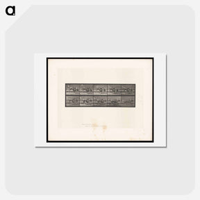 アートポストカード-Bucking Gnu
 - エドワード マイブリッジ Postcard.