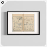 Random sketches by Hokusai volumes 1 to 11 - Katsushika Hokusai Poster.