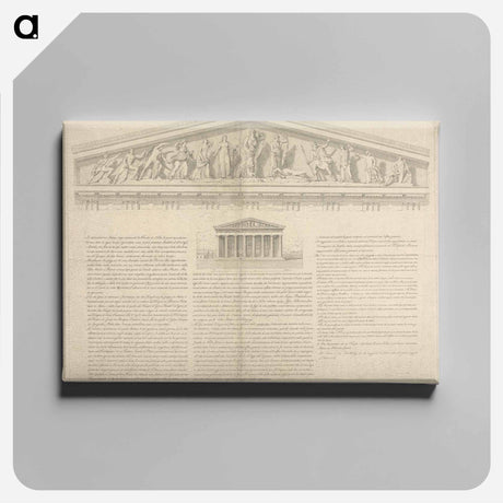 アートパネル-Progetto di collocazione delle statue antiche esistenti nella galleria di Firenze che rappresentano la favola di Niobe
 - イェール大学アートギャラリー Canvas.