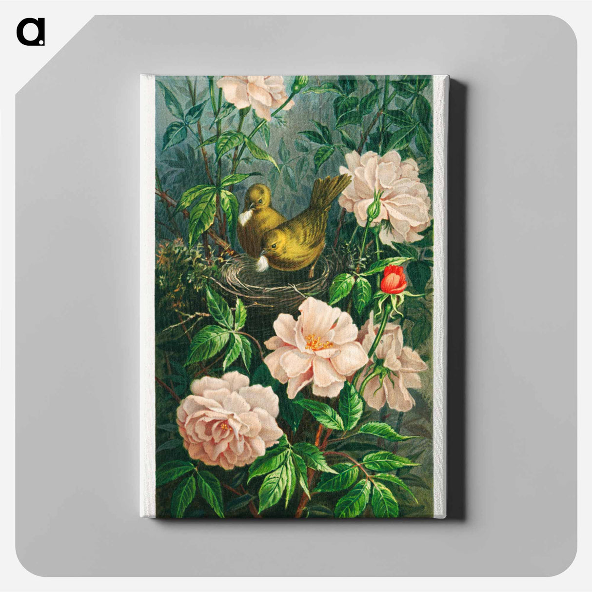 アートパネル-Nesting Among Roses
 - ボストン公共図書館 Canvas.