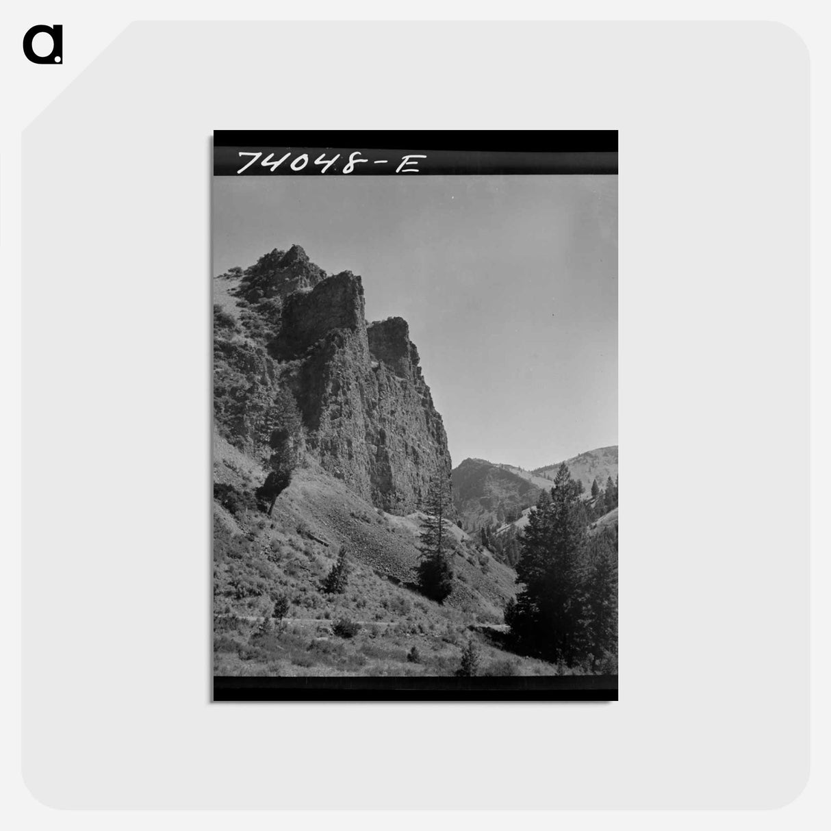 アートポストカード-Williams Creek Cliffs
 - ラッセル リー Postcard.