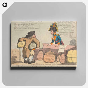 アートパネル-The Consular Warehouse, Or - A Great Man Nail'd to the Counter!
 - イェール大学アートギャラリー Canvas.
