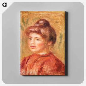 アートパネル-Bust of Woman in Red
 - バーンズ・コレクション Canvas.