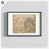 Random sketches by Hokusai volumes 1 to 11 - Katsushika Hokusai Poster.