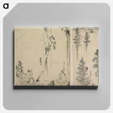 Hokusai's Reproductions from Works by Famous Japanese Artists of Chinese School - Katsushika Hokusai Canvas.