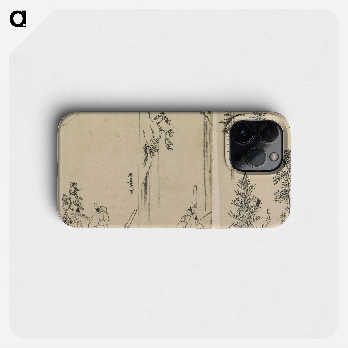 Hokusai's Reproductions from Works by Famous Japanese Artists of Chinese School - 葛飾 北斎 Phone Case.