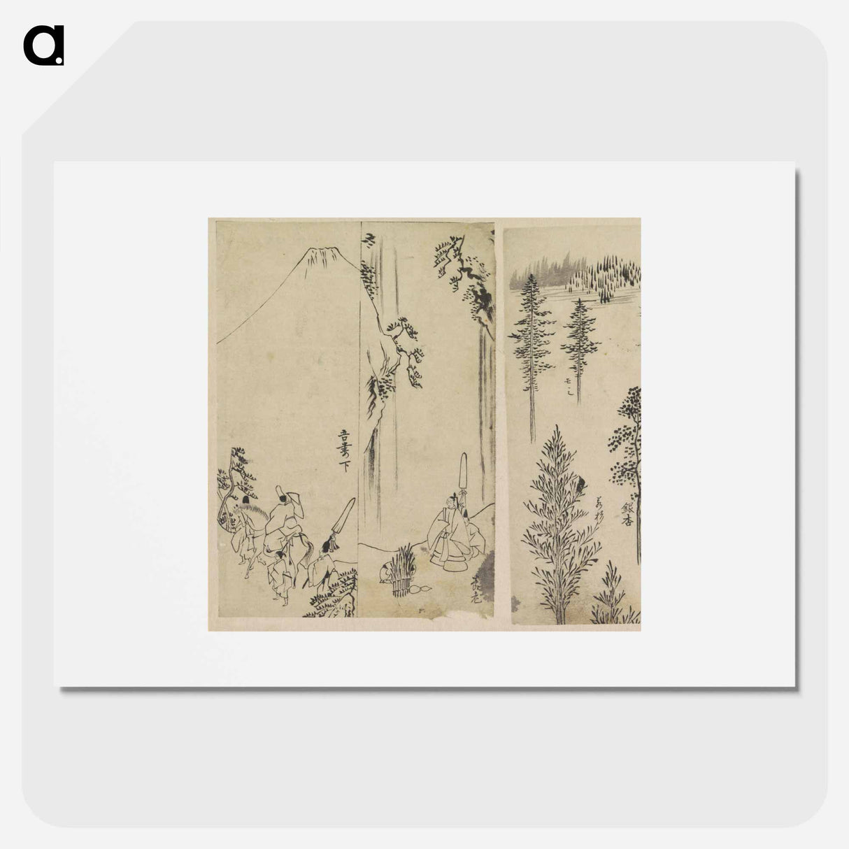 Hokusai's Reproductions from Works by Famous Japanese Artists of Chinese School - Katsushika Hokusai Poster.