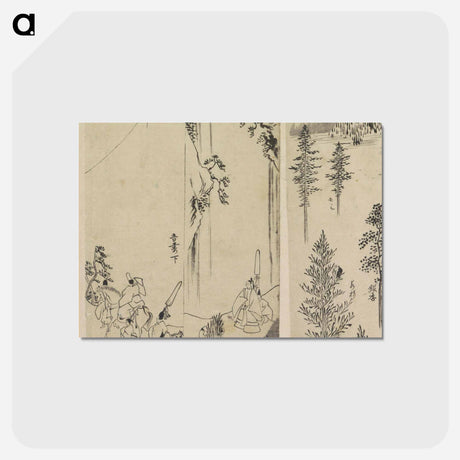 アートポストカード-Hokusai's Reproductions from Works by Famous Japanese Artists of Chinese School - 葛飾 北斎 Postcard.