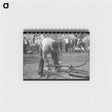 アートメモ帳-Unloading Pipe at Seminole Oil Field
 - ラッセル リー Memo.