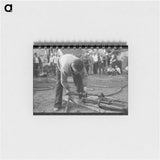 アートメモ帳-Unloading Pipe at Seminole Oil Field
 - ラッセル リー Memo.