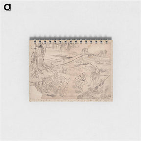 アートメモ帳-Album of Sketches by Katsushika Hokusai and His Disciples - 葛飾 北斎 Memo.
