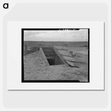 Storm cellar on the Texas plains - Dorothea Lange Poster.