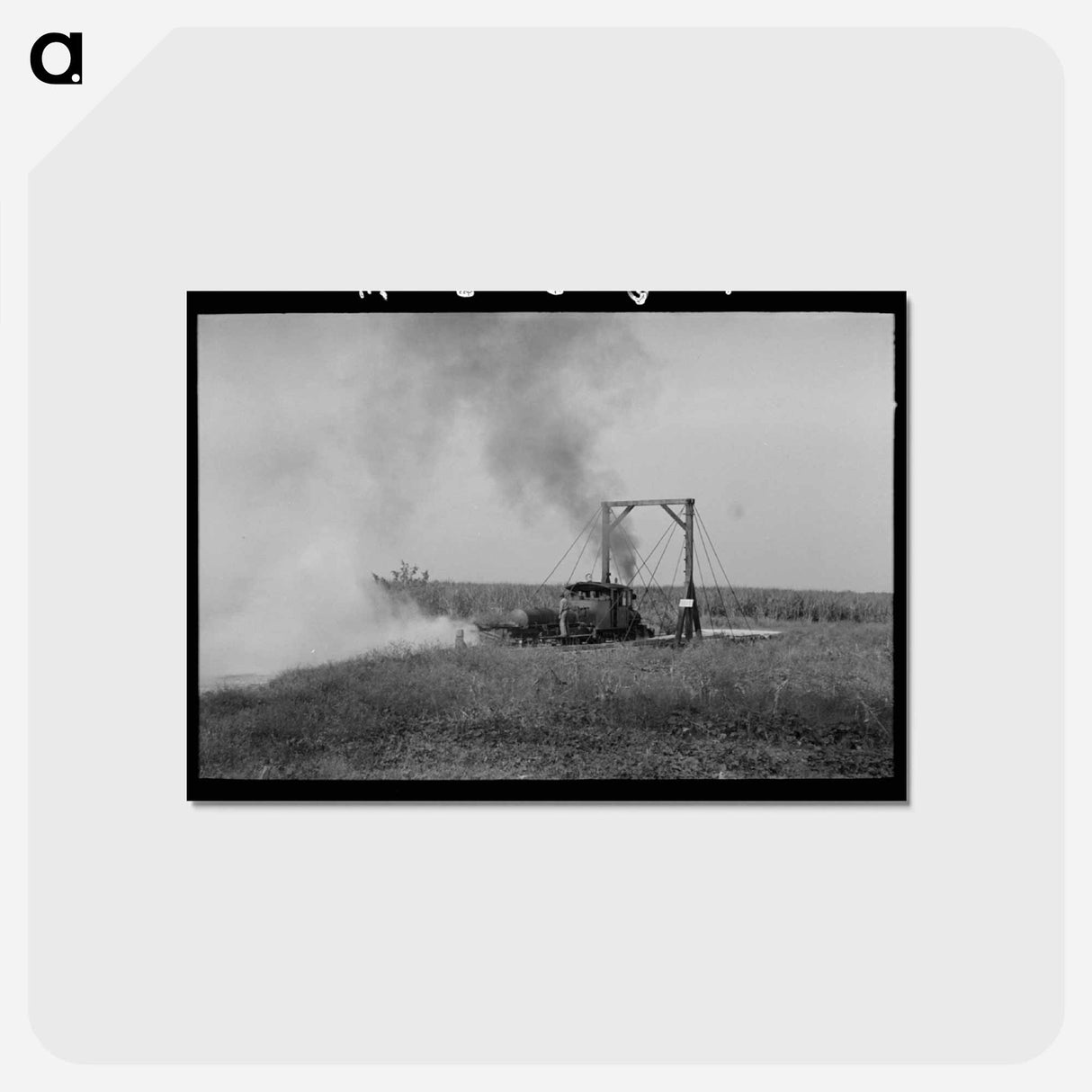 アートポストカード-Weed Burner in Operation
 - ラッセル リー Postcard.