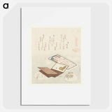 A comparison of Genroku poems and shells - Katsushika Hokusai Poster.