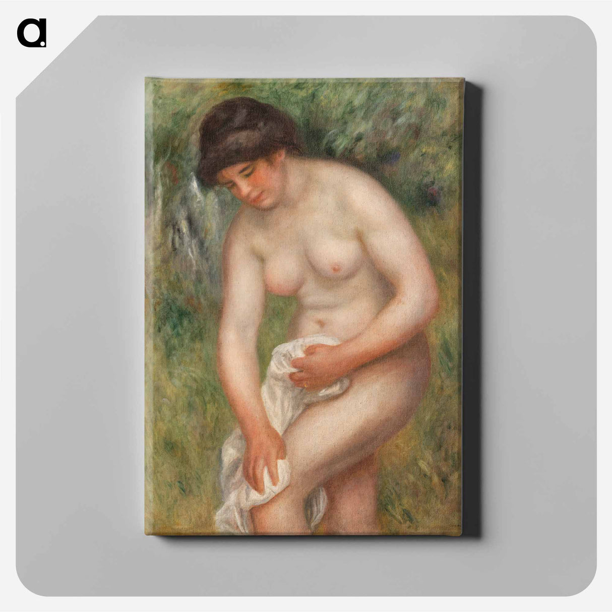 アートパネル-Bather Drying Herself
 - バーンズ・コレクション Canvas.