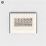 アートメモ帳-Man on Horse
 - エドワード マイブリッジ Memo.