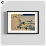 The Waterwheel at Onden - Katsushika Hokusai Poster.