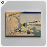 The Waterwheel at Onden - Katsushika Hokusai Canvas.