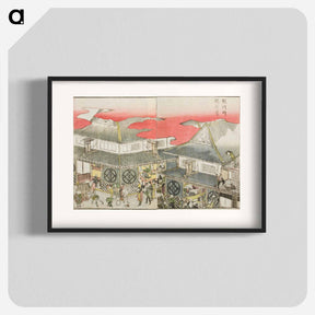 アートポスター-Surugachō Echigoya - 葛飾 北斎 Poster.