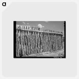 アートポストカード-Mormon Farmer's Fence
 - ラッセル リー Postcard.