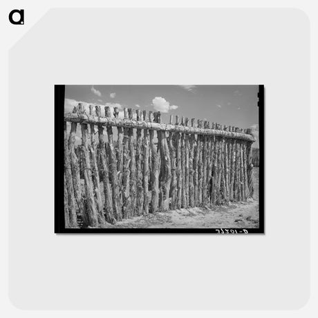 アートポストカード-Mormon Farmer's Fence
 - ラッセル リー Postcard.