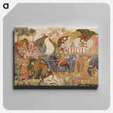 アートパネル-Two Figures on a Mule
 - バーンズ・コレクション Canvas.