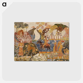 アートポストカード-Two Figures on a Mule
 - バーンズ・コレクション Postcard.