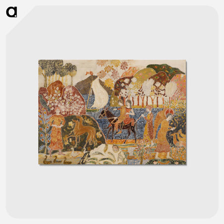 アートポストカード-Two Figures on a Mule
 - バーンズ・コレクション Postcard.