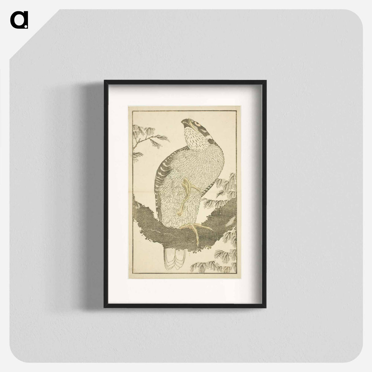Hokusai's Hawk - Katsushika Hokusai Poster.