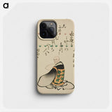 The Poet Kisen Hoshi - Katsushika Hokusai Phone Case.